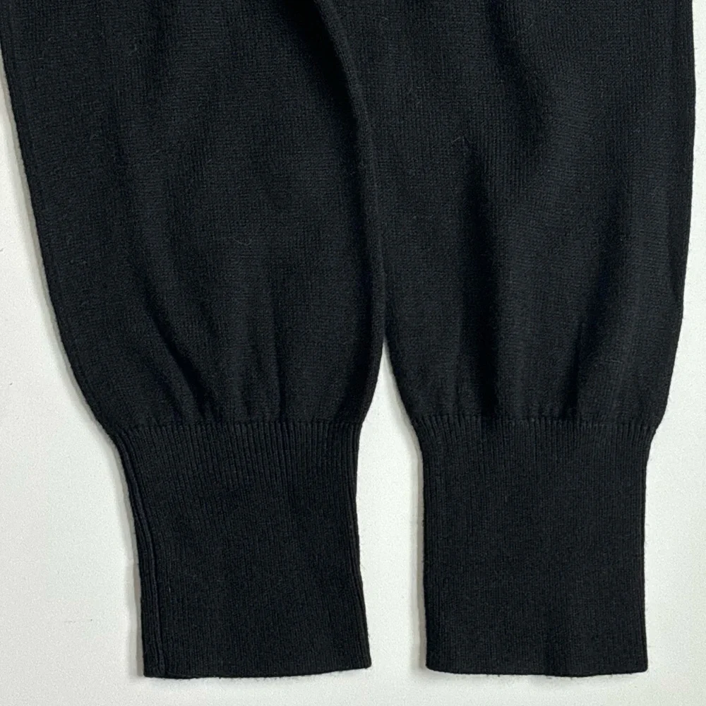 J Jill Seamed Wrap Long Sleeves Sweater Black Size Small - Picture 11 of 12